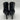 Kelly & Katie EVIA Black Faux Leather Pointed Toe Side Zip Booties, Size 7W Kelly & Katie