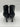 Kelly & Katie EVIA Black Faux Leather Pointed Toe Side Zip Booties, Size 7W Kelly & Katie