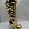 INC Women’s IYONNA Tall Over-The-Knee Boots Gold Size 9M INC International Concepts
