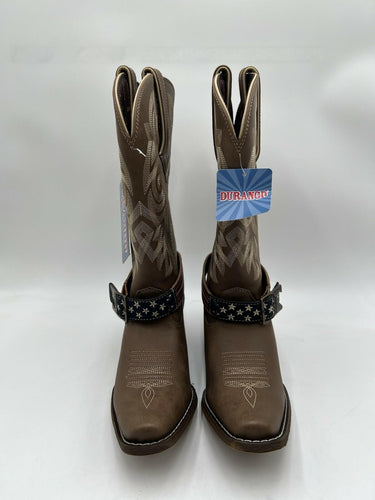 Durango Women's Flag Accessory Western Boots Size 8.5M