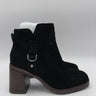 Women’s Lucky Brand Sifon Side Zip Block Heels Booties Black Suede Size 8.5 M Lucky Brand