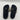 Co Stripe Burlap Pool Slides White/Black Size 41 CO