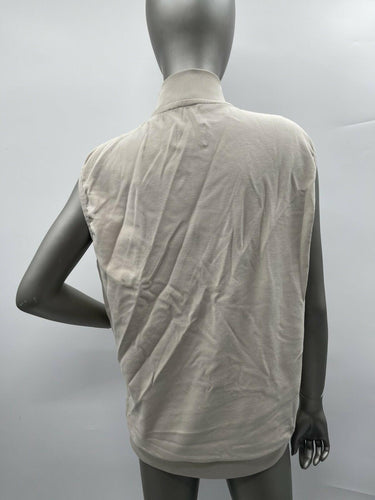 NWT Women’s Tahari Full Zip Sleeveless Puffer Vest Color Cement Size S Tahari