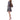 BCBGeneration Women's Long Sleeve Fit and Flare Dress with Neck,Multi, Small BCBGeneration