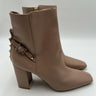 Valentino Garavani Rockstud nappa Beige leather ankle boots Size 38.5 Valentino