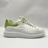 Alexander McQueen Oversized Sneakers in white leather with a lime green Size 45 Alexander McQueen