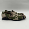 Saks Fifth Avenue Men's Skyler Slip On Loafers Camo needlepoint Size 7M Saks Fifth Avenue