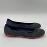 Women’s Rothy’s “THE FLAT” Gray Heather Knit Round Toe Slip On Flats Size 6 Rothy’s