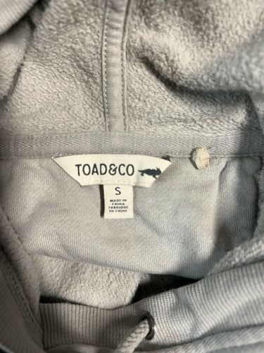 Toad & Co Hoodie Dress Fleece Long Sweatshirt Gray Pockets Size S