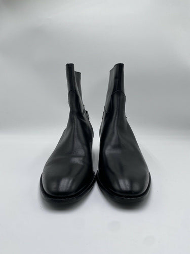 Men’s Celine BACK BUCKLE ZIPPED ISAAC BLACK LEAGHER BOOT SIZE 40