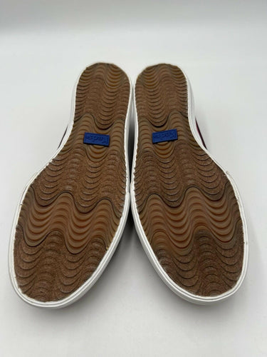 Keds Double Decker Burgundy Slip On Sneakers Size 9