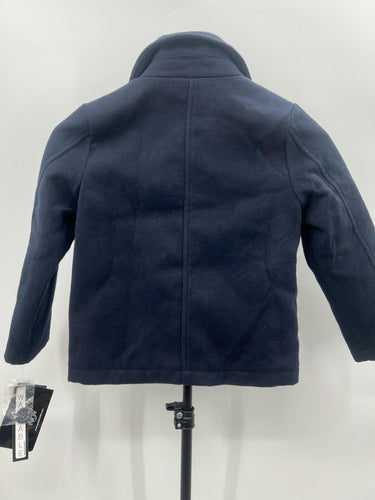 Rothschild Kids Double Breasted Peacoat Dark Navy Faux Wool NWT - Size 5/6