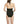 BCBGMAXAZRIA Women's Standard One Piece Swimsuit Plunging V Neck Belt Black, 6 BCBGMAXAZRIA