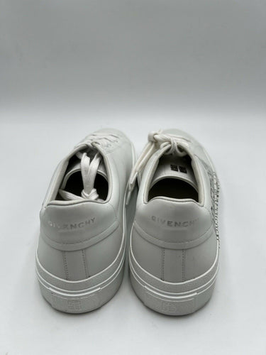 Givenchy City Sport "College Print" leather Men sneakers in white / black Size 41
