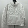 Layer8 Women’s Stitch Quilt Pullover Quarter Zip, White Size L Layer 8