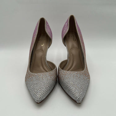 Womens Mix No. 6 Gradient Rhinestone Pointed Toe DOrsay High Heels  Size 9 Mix No. 6