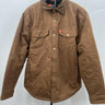The American Outdoorsman Canvas Shirt Jacket Sherpa Lined Caramel Workwear M The American Outdoorsman