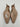 Gianvito Rossi patent leather cap-toe mules in beige and black Size 38.5 GIANVITO ROSSI