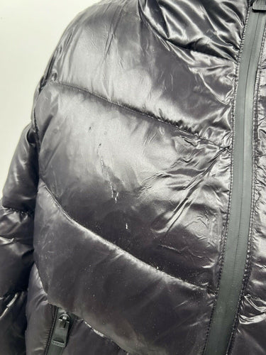 GUESS Men's Midweight Logo Oversized Zip Puffer Color Black Size S