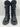 Women’s Moncler Gaia Pocket Puffer Snow Fleece Trim Black Boots Size 37 Moncler