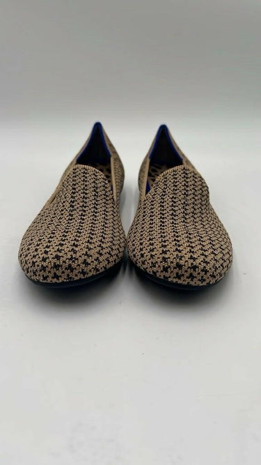 Women’s Rothy's The Loafer Gold Houndstooth Slip On Flats Size 5 Rothy's