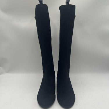 Women’s Stuart Weitzman Hidden Wedges Black Suede Boots Size 6M