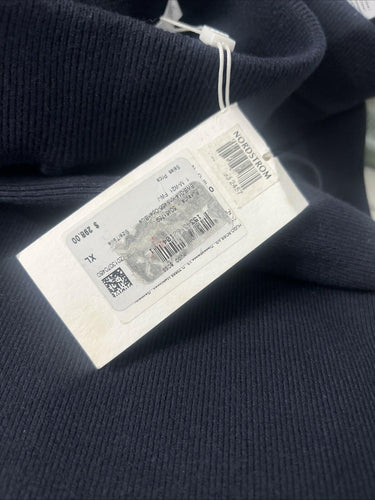HUGO BOSS Womens Navy Blue Knit Wide Leg Pull On Pants Size XL Boss
