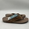 Revitalign Kena Studded Suede Orthotic Flip Flop Sandal Tan Womens SIZE 9.5 M B Revitalign