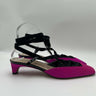 Women’s Christian Dior satin colorblock pattern mule Kitten Heel Size 40.5 Dior