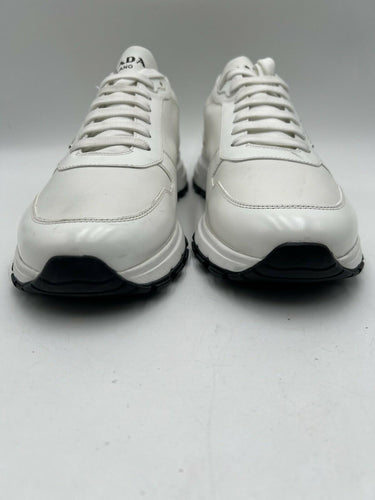 Men’s Prada Prax 01 brushed leather sneakers in Avorio Size 11.5UK PRADA