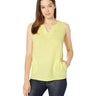 Tribal Crinkle Gauze Sleeveless Blouse with Pockets  Women's Blouse XL Tribal