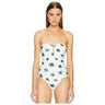 Proenza Schouler Ikat Pansy Bandeau One-Piece U-Shape (White Multi) size S Proenza Schouler