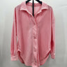 Wst cst Pink Womans Blouse Mamell Oversize Buttdown Closure Size XS Wst Cst