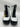Khombu Megan White Black Quilted Snow Boots Winter Zip Womens 7W Khombu