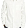 Men's Vince Regular Fit Button-Up Flannel Shirt, Size S - White Vince