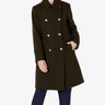NWT Vince Camuto Womens Double Breasted Wool Coat Black Size 2XS Vince Camuto