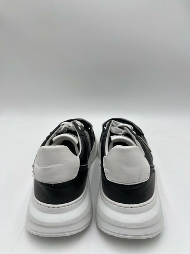Cavalli Class by Roberto Cavalli Snakeskin-Embossed Woman's Leather Sneakers Size 39