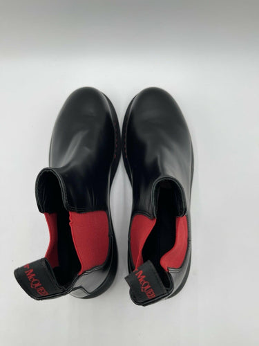 Alexander McQueen Hybrid Chelsea platform boots in black leather Size 38 Alexander McQueen