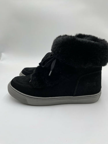 Women’s Cougar Dasha Black suede faux fur ankle boots Size 10 Cougar