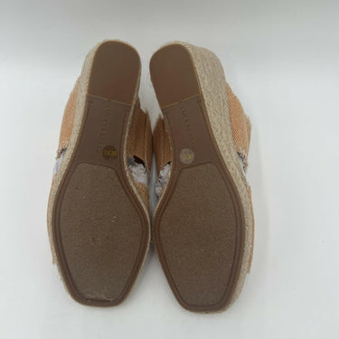 Women's Lucky Brand Madgie Slip On Sandals Shoes Peachy Textile Size 6 M Lucky Brand