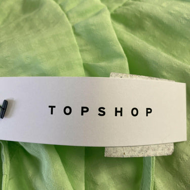NWT Topshop Mint Tiered Plain Smock Blouse Size 6