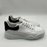 Men’s Alexander McQueen Court Trainer sneakers white Leather Black Suede Size 43 Alexander McQueen