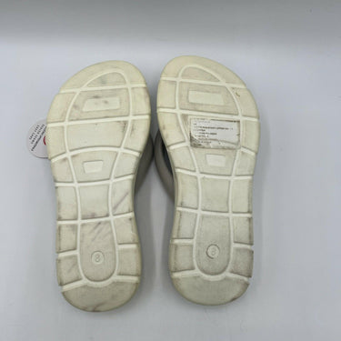 Blondo AMBER Taupe Synthetic Open Toe Waterproof Flip Flop Sandals, Size 8