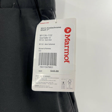 Marmot Women's Kodakchrome 7' Shorts Gray Size 12 Marmot