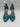 Women’s Mix No. 6 Arlette Fish Scale Print Metallic Blue Size 7M Mix No. 6