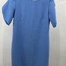 French Connection Dress Womens  Blue Shift Tulip Sleeve Work Career Dress 0 French Connection