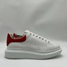 Men’s Alexander McQueen Oversized Sneakers In white leathe Red Suede Size 41 Alexander McQueen