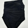 Coastal Blue black, wireless one-shoulder one-piece swimsuit, Size 1X Coastal