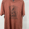 Brothers and Sons B+S Men's Rust Slub Cotton Graphic T-Shirt Port A Potty M Brother & Son
