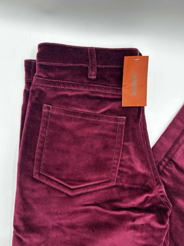 Missoni Woman’s velvet pants deep burgundy hue vibrant Color Size 48